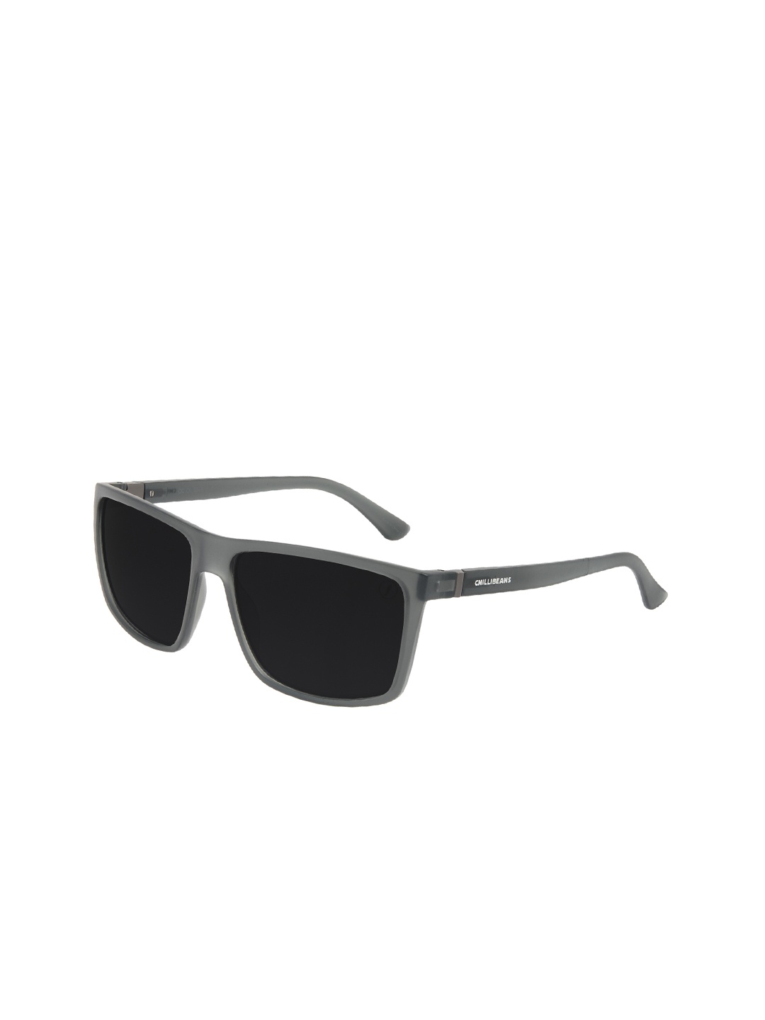 

Chilli Beans Men Black Lens & Black Square Sunglasses with UV Protected Lens