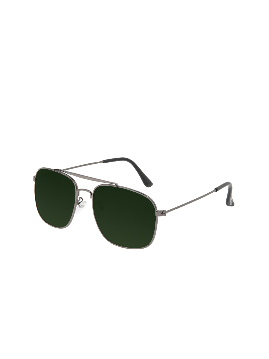 

Chilli Beans Men Green Lens & Black Rectangle Sunglasses with UV Protected Lens