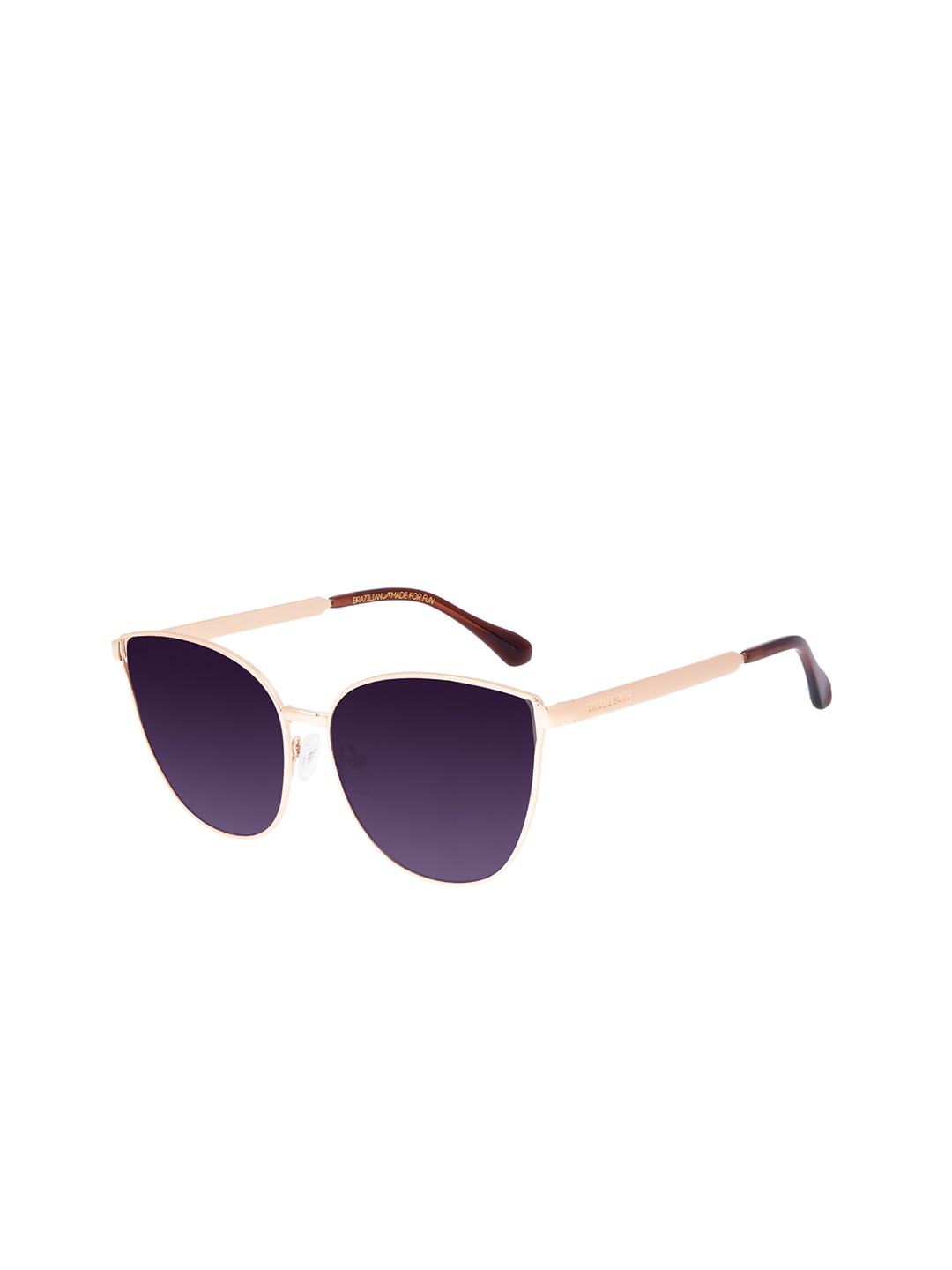 

Chilli Beans Women Purple Lens & Gold-Toned Cateye Sunglasses with UV Protected Lens