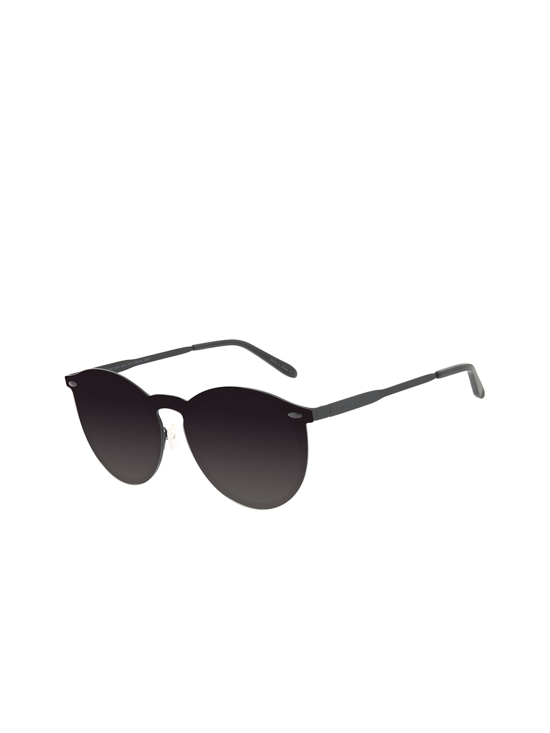 

Chilli Beans Unisex Grey Lens & Black Round Sunglasses with UV Protected Lens OCMT30472001