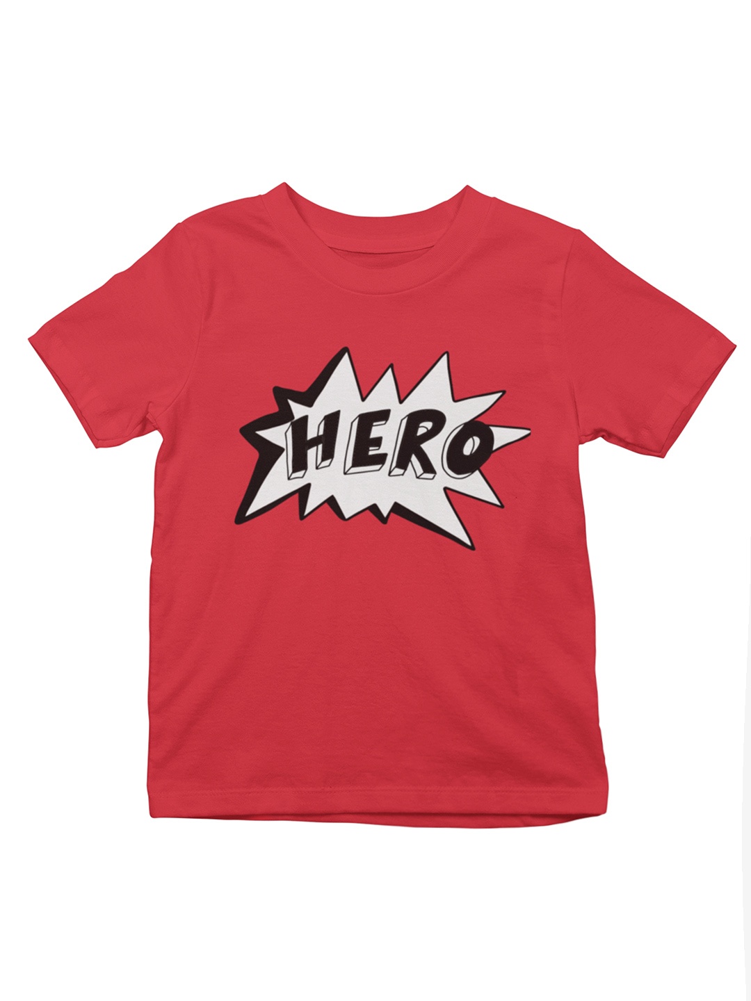 

MA Baby Boys Red Typography Printed Pure Cotton Bio Finish T-shirt