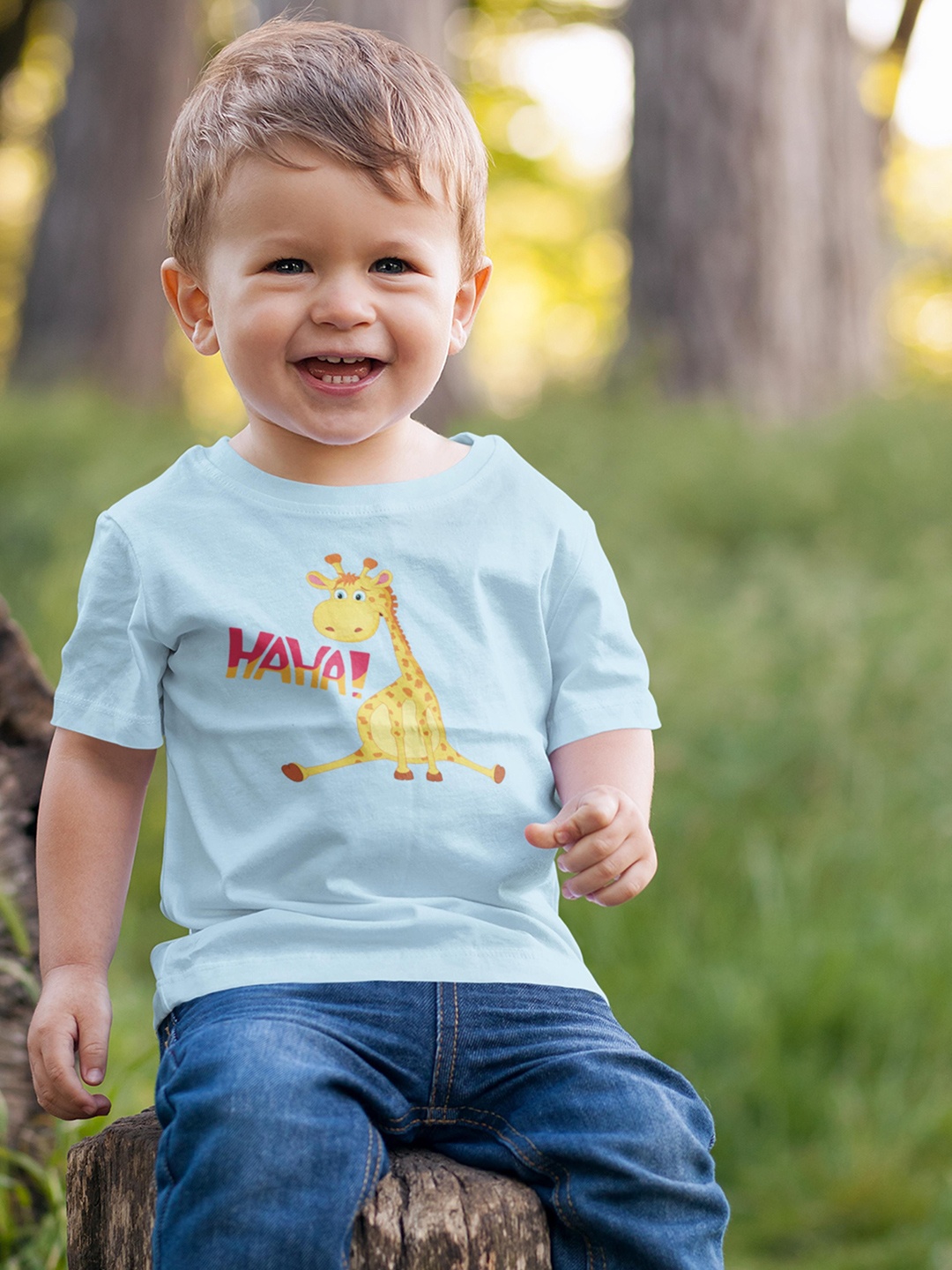 

MA Baby Kids Turquoise Blue Graphic Printed Pure Cotton Bio Finish T-shirt