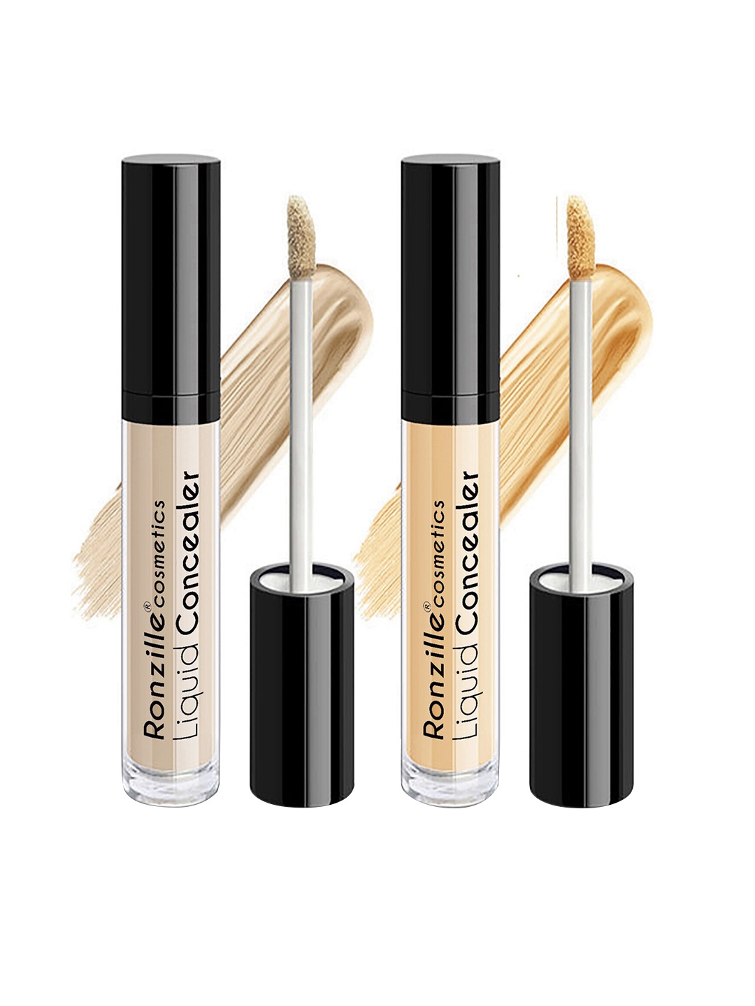 

Ronzille Set of 2 HD Waterproof Matte Liquid Concealer 5ml each - Shades 01 & 02, Beige