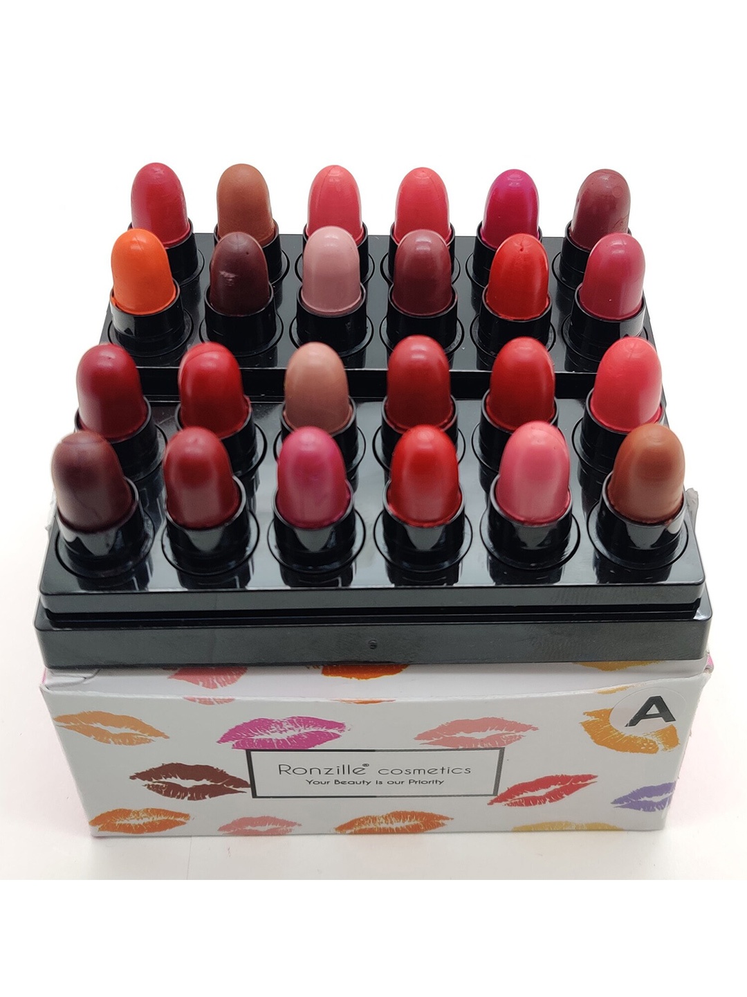 

Ronzille Set Of 2 Bullet Lipstick - Shade-A,B 48 g, Na