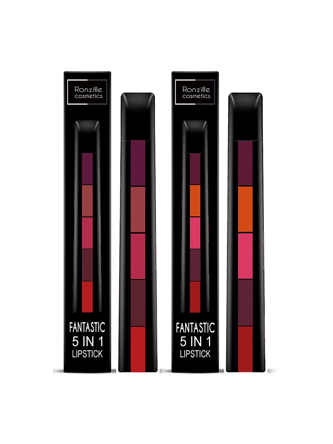 

Ronzille Women Set Of 2 5 in 1 Lipstick, Multi