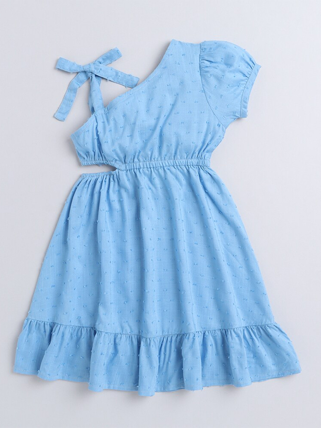 

taffykids Blue One Shoulder Dress