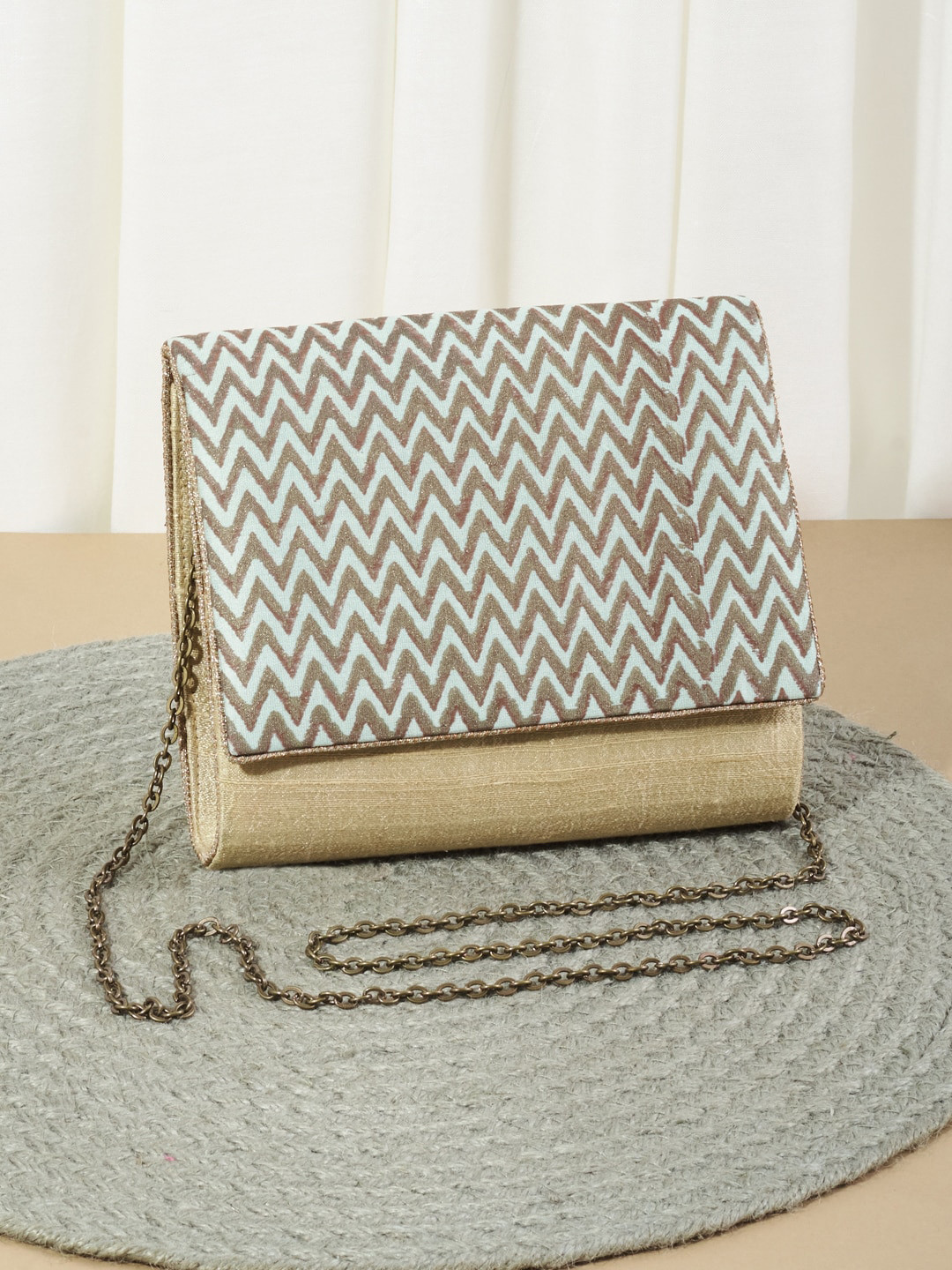 

Fabindia Women Gold Clutches