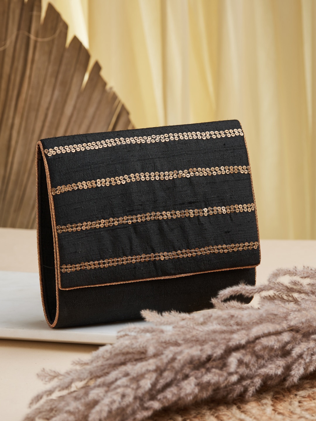 

Fabindia FabBasic Women Black Clutches