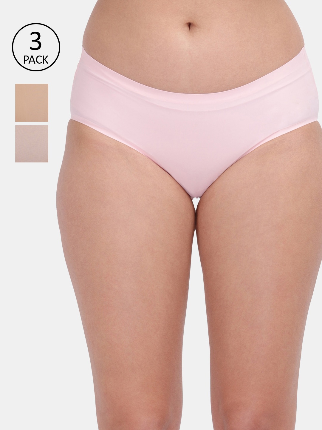 

Amour Secret Women Pack Of 3 Hipster Briefs, Pink