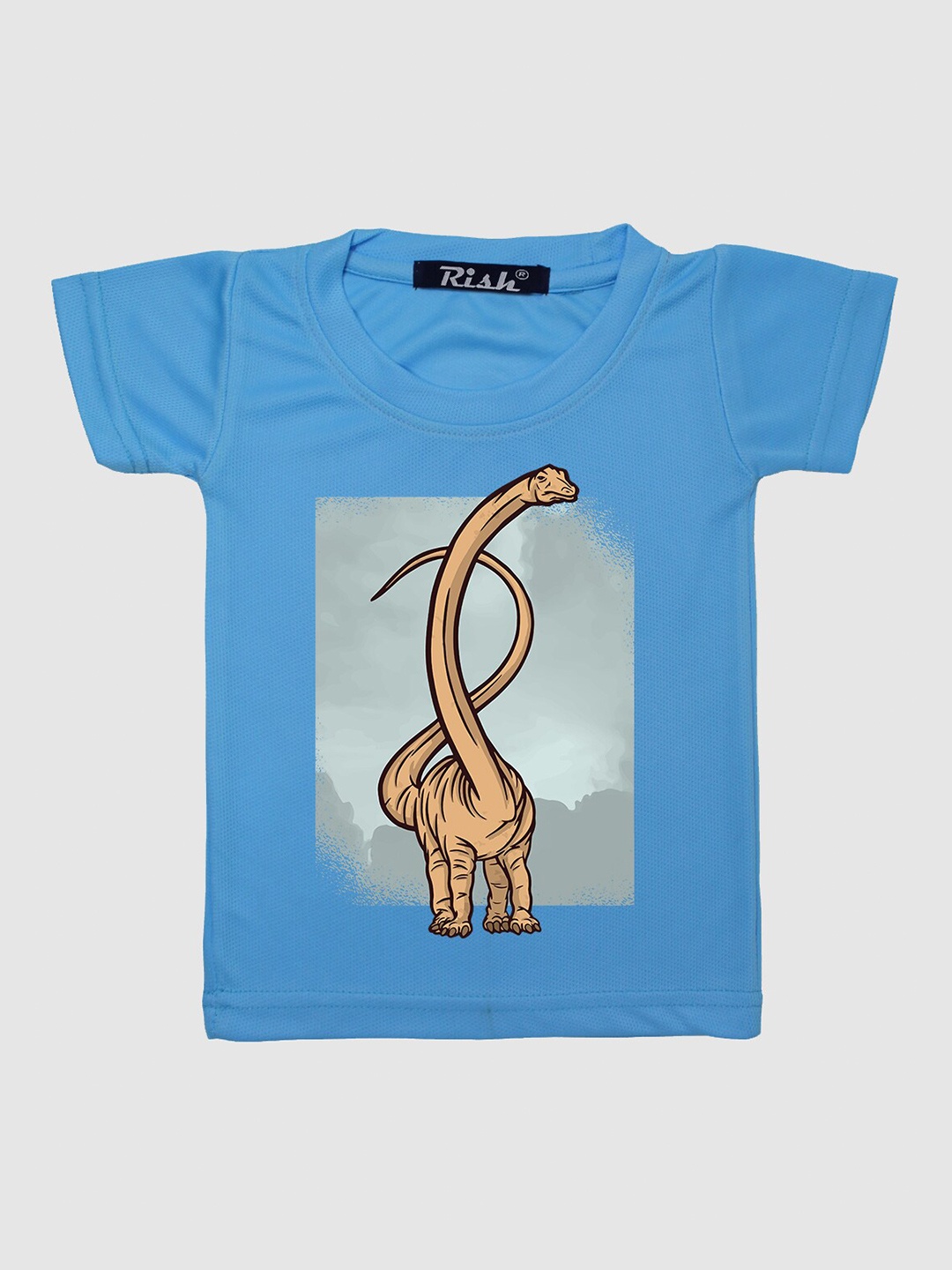 

RISH Kids Blue Dinosaur Printed T-shirt