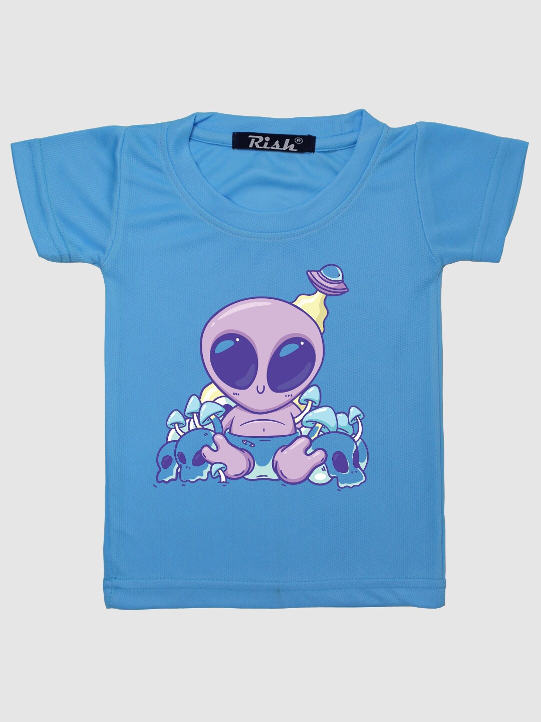 

RISH Kids Blue Alien Baby Printed T-shirt