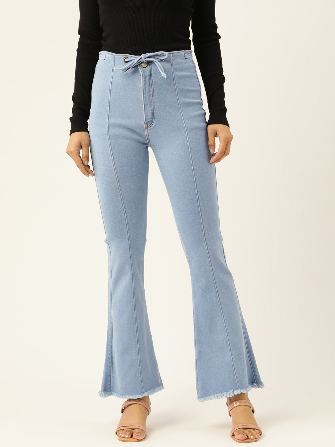 

BROOWL Women Blue Bootcut Stretchable Jeans