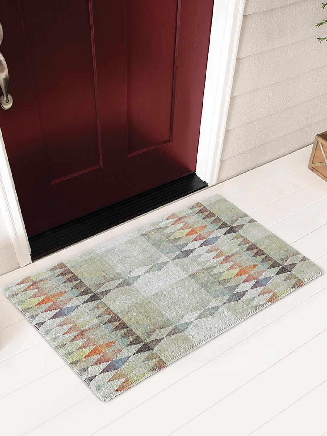 

OBSESSIONS Brown & Beige Outdoor Mat