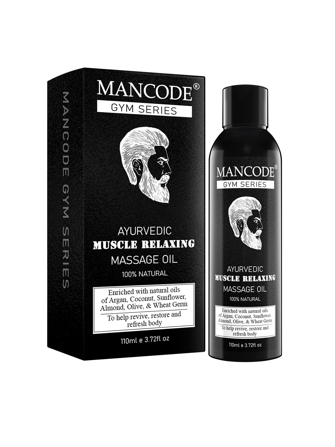 

MANCODE Men Gym Series Ayurvedic Muscle Relaxing Massage Oil 110ml, Na