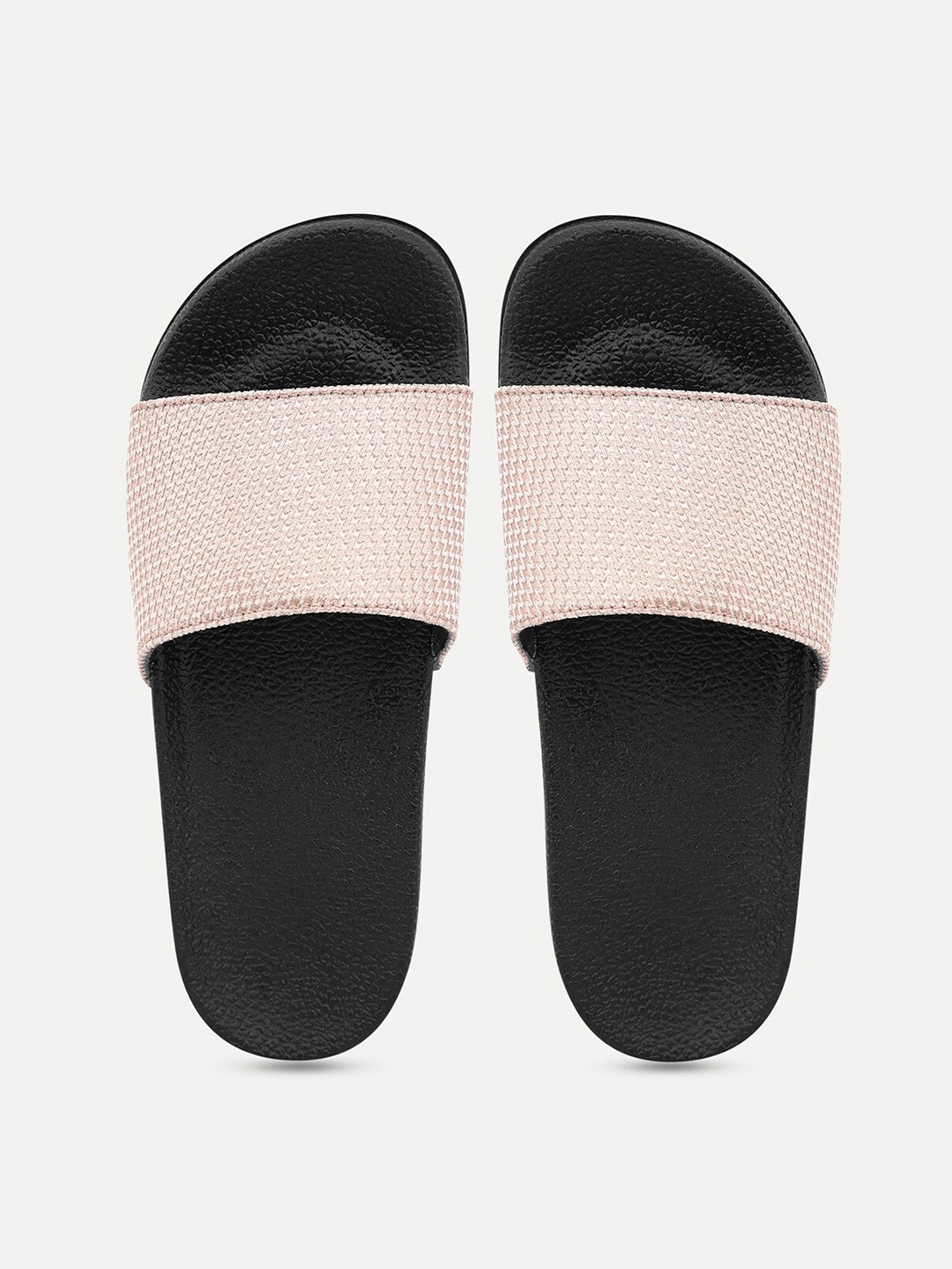 

AMACLASS Women Pink & Black Sliders