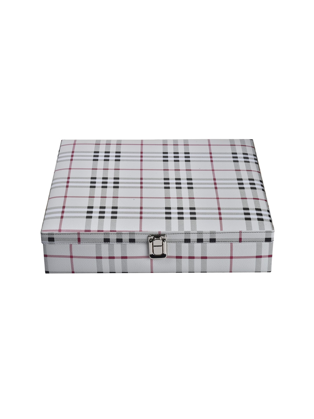 

Essart White & Grey Striped 18 Slots Watch Organiser