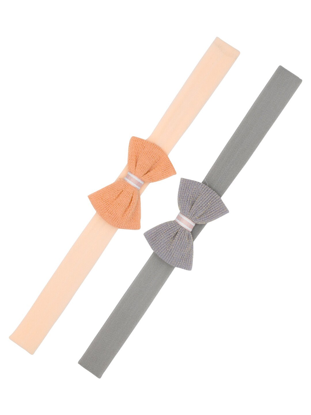 

FUNKRAFTS Girls Set of 2 Orange & Grey Fur Hairband