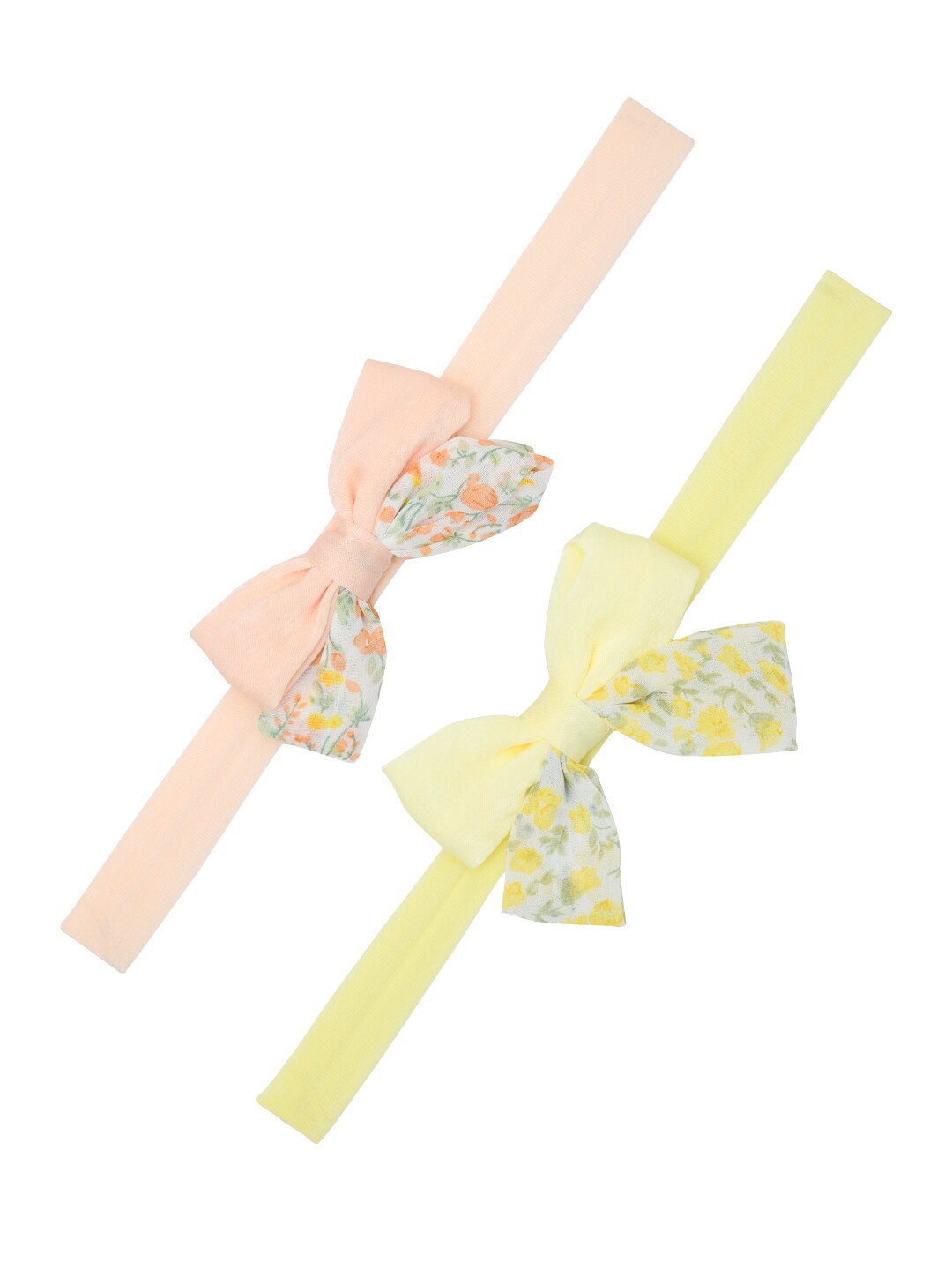 

FUNKRAFTS Girls Yellow & Pink Set of 2 Hairband