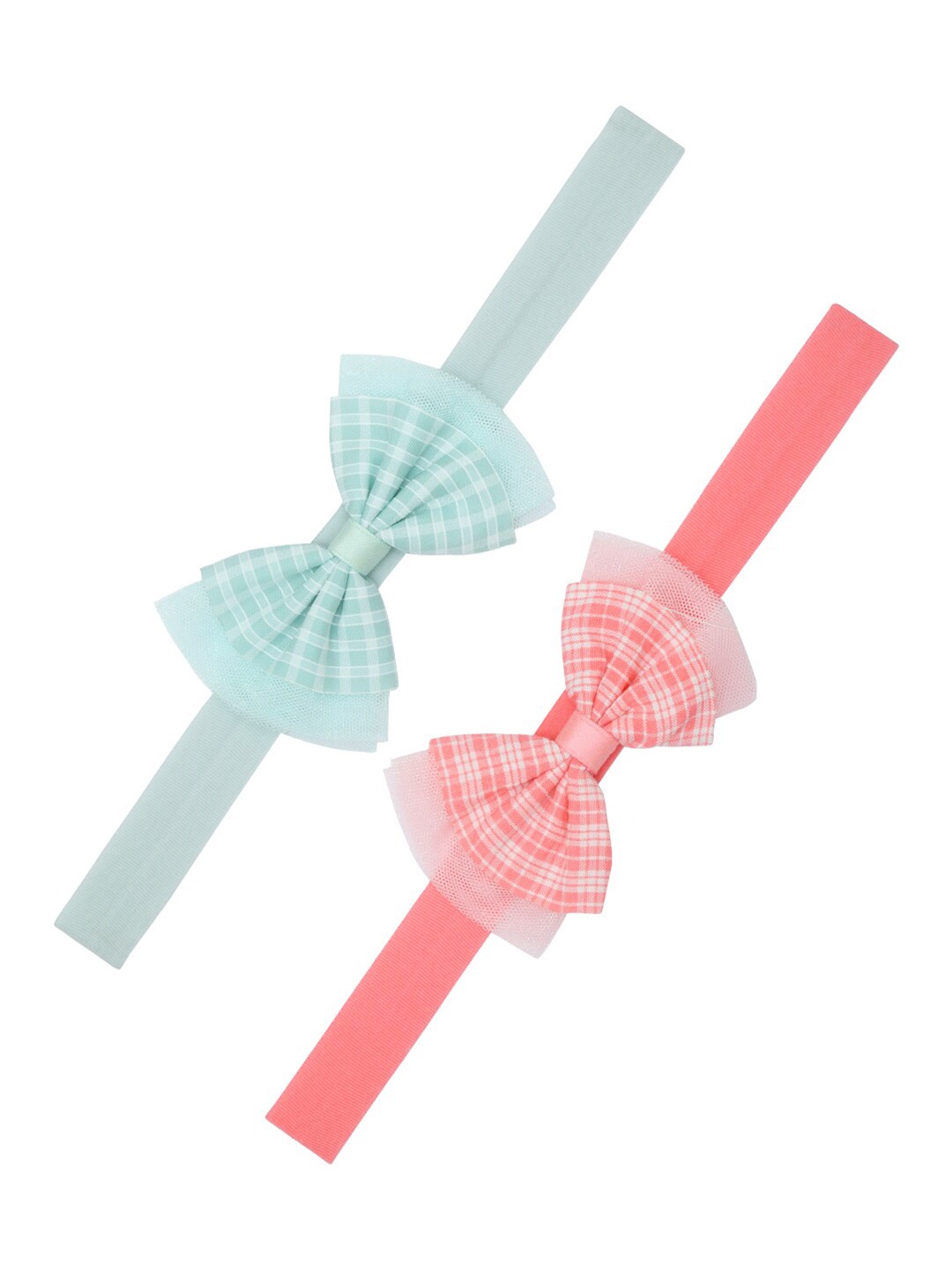 

FUNKRAFTS Girls Pink & Blue Set of 2 Hairbands