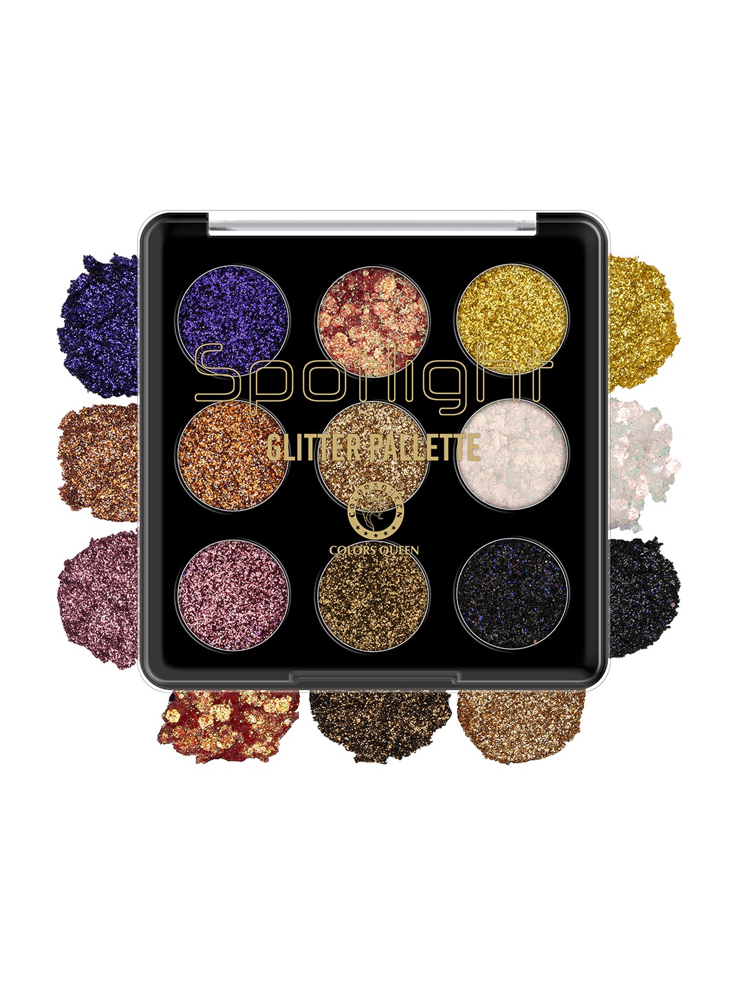 

Colors Queen Spotlight Glitter Palette 14g Eyeshadow, Blue