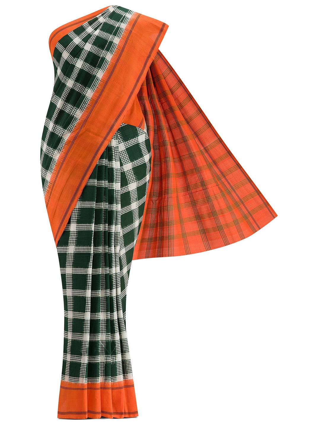 

Nalli Next Women Green & Purple Zari Pure Cotton Saree