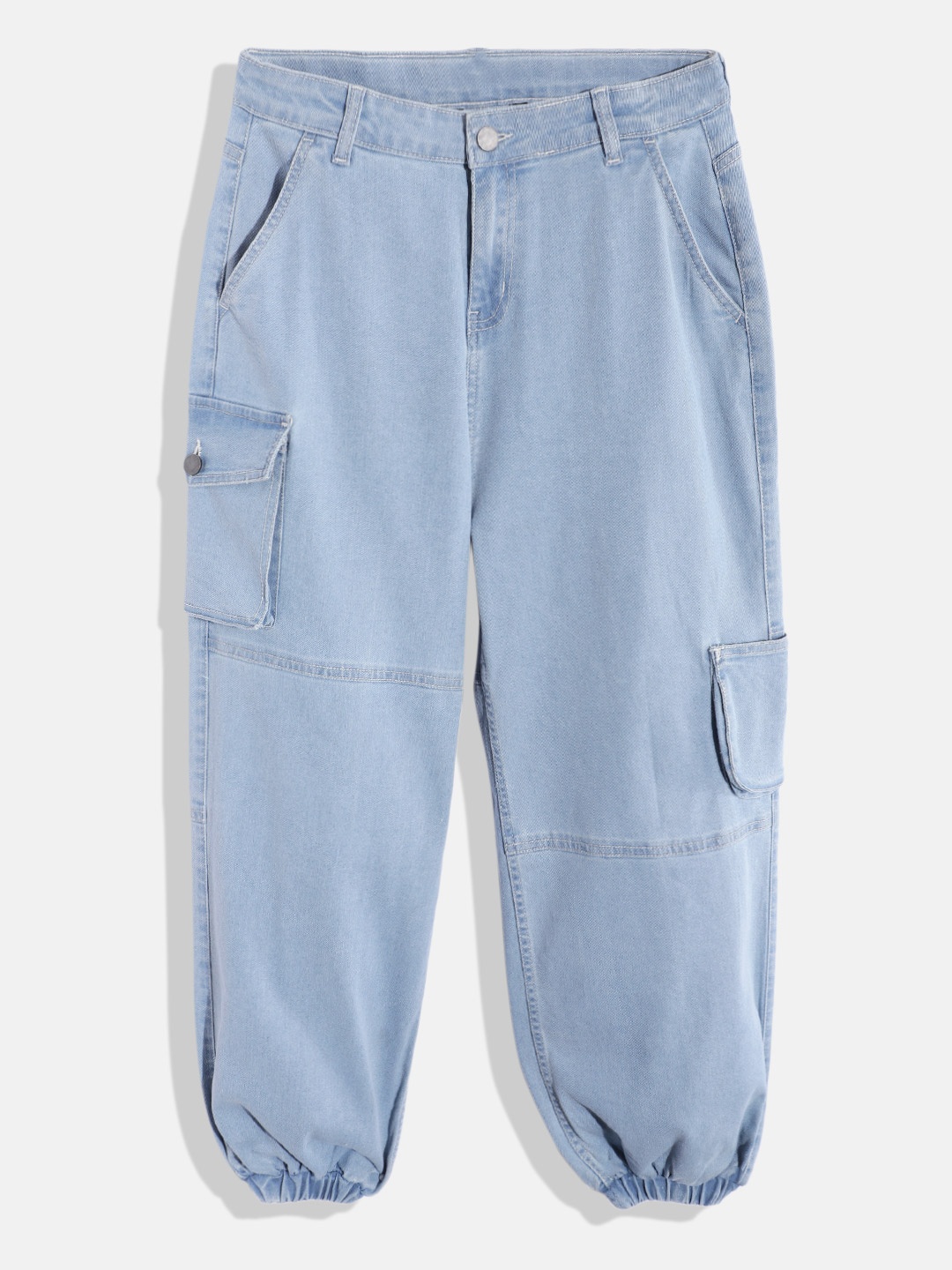

DressBerry Teen Girls Mid-Rise Stretchable Joggers, Blue