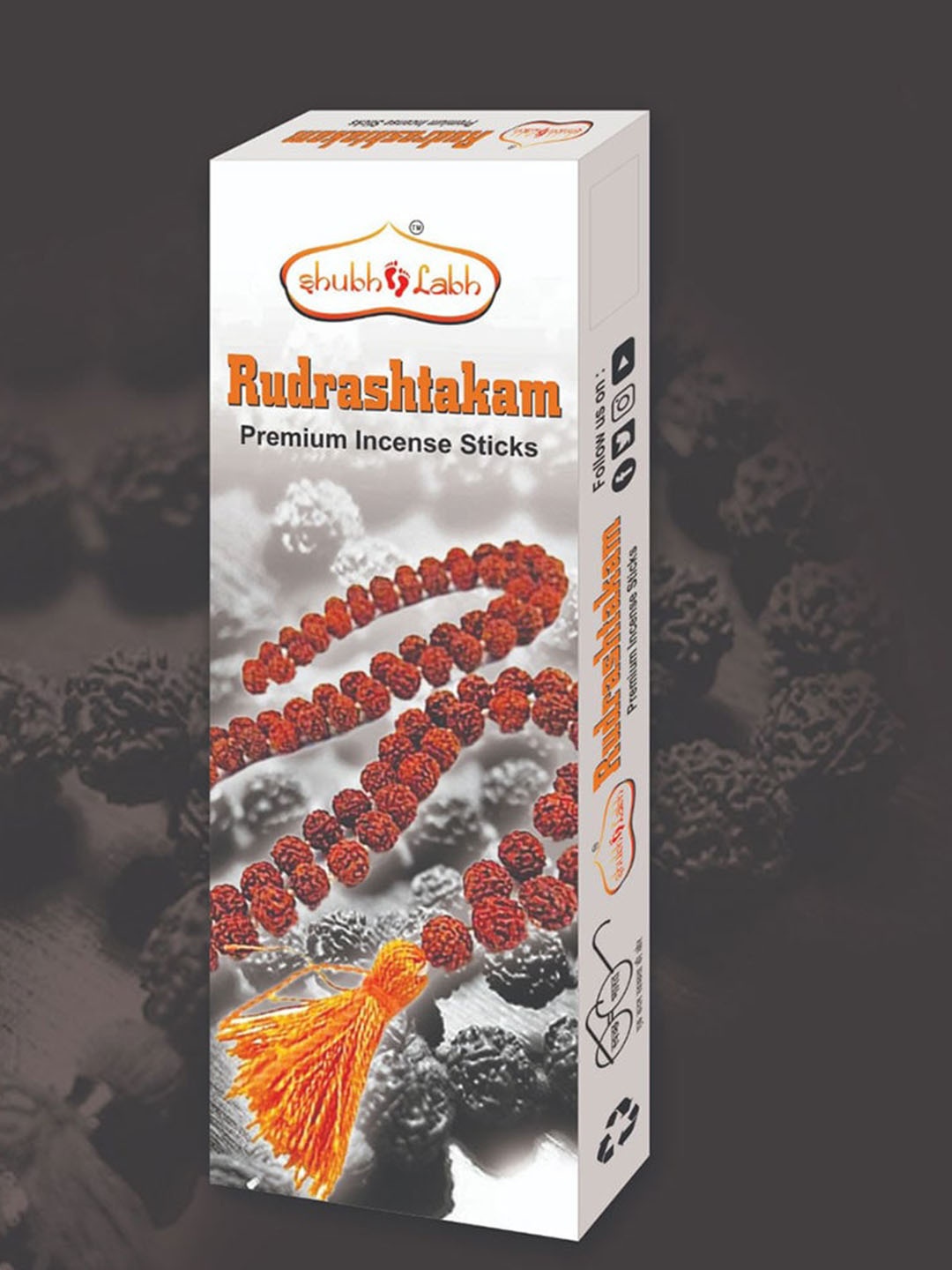 

Shubh Labh Set of 8 Black Solid Incense Stick