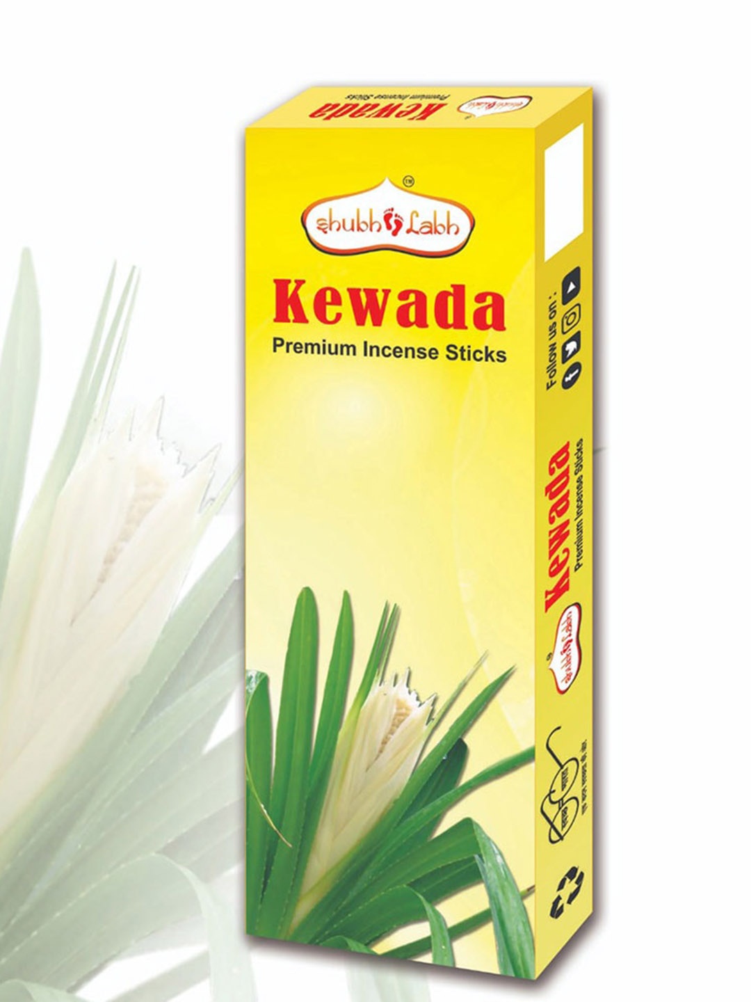 

Shubh Labh Set Of 8 Black Kewada Fragrances Incense Stick