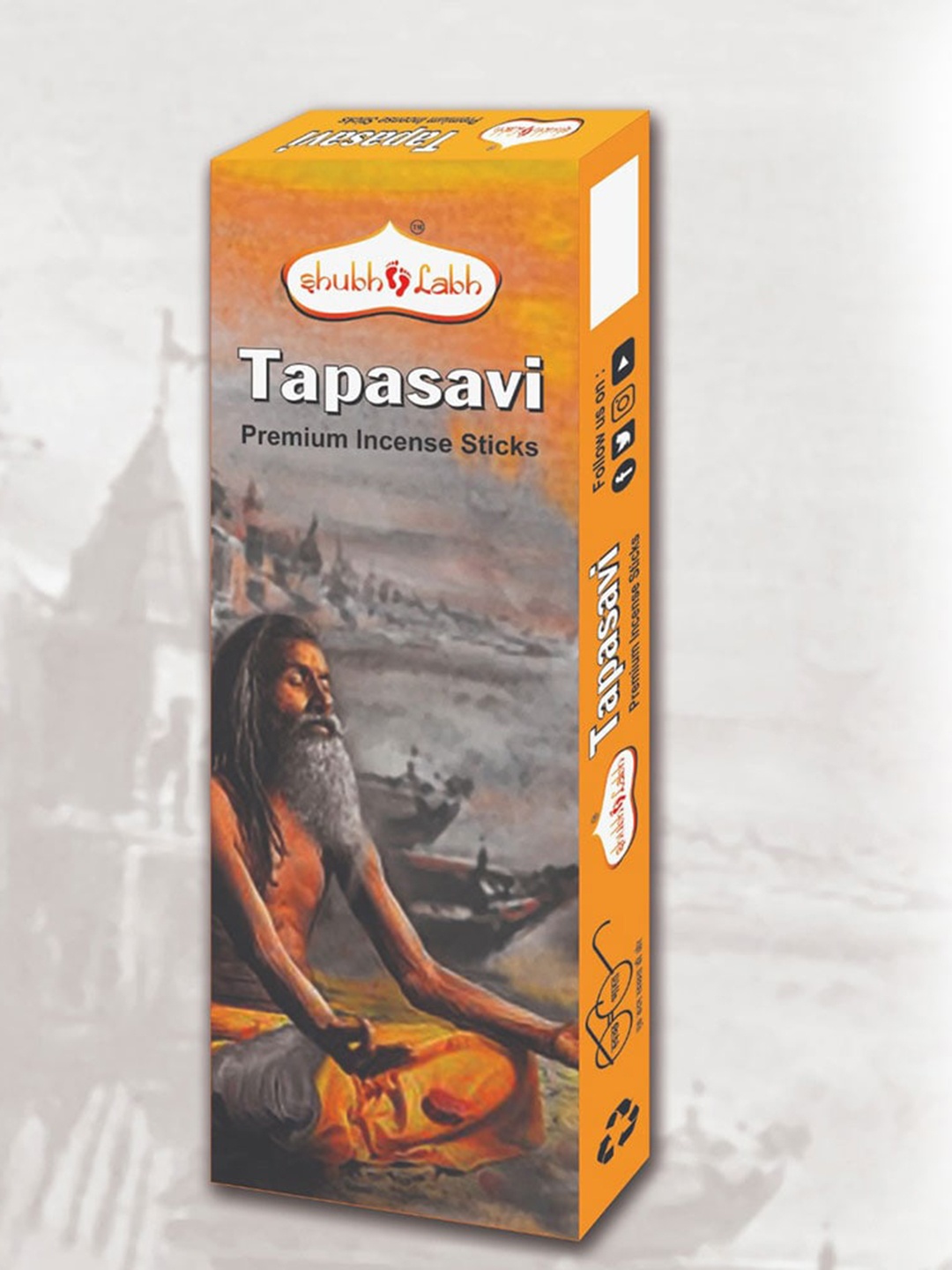 

Shubh Labh Set Of 8 Black Incense Sticks Boxes