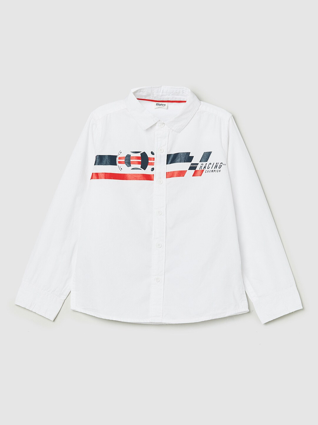 

max Kids-Boys White Casual Shirt