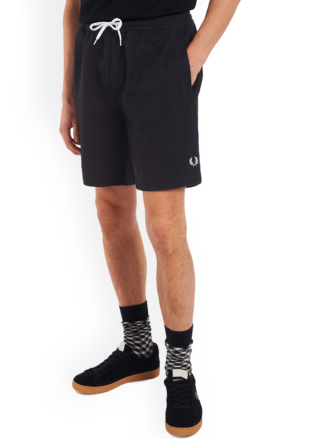 

Fred Perry Men Black Shorts