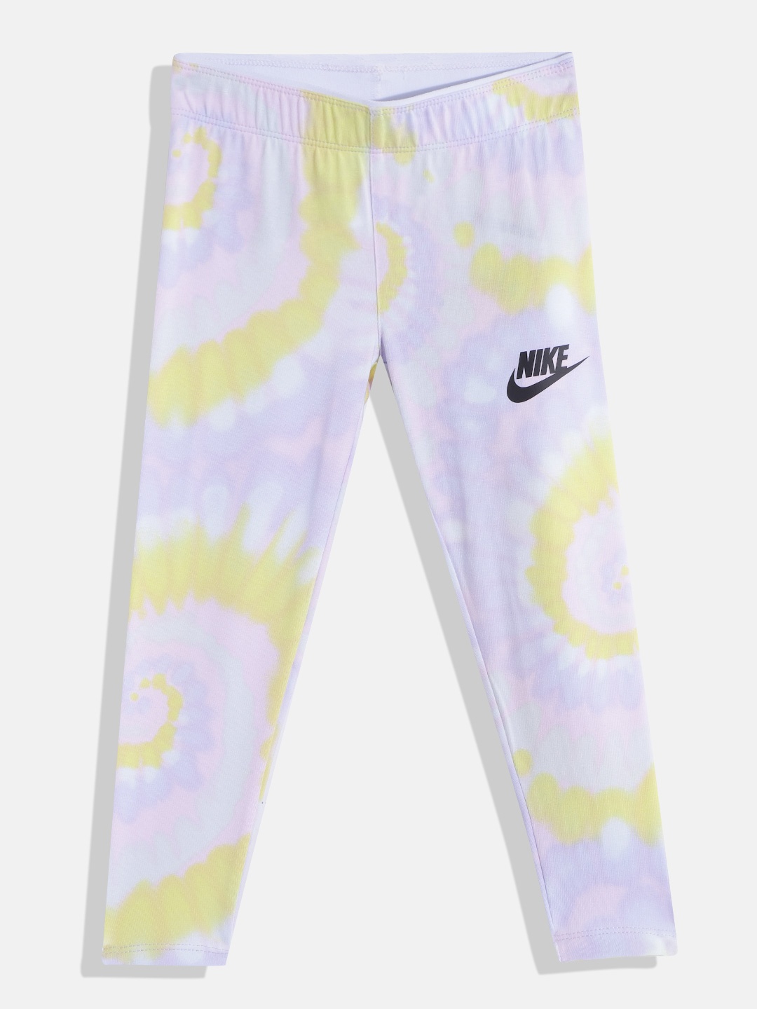 

Nike Girls Purple & Yellow AOP Tie Dye Tights