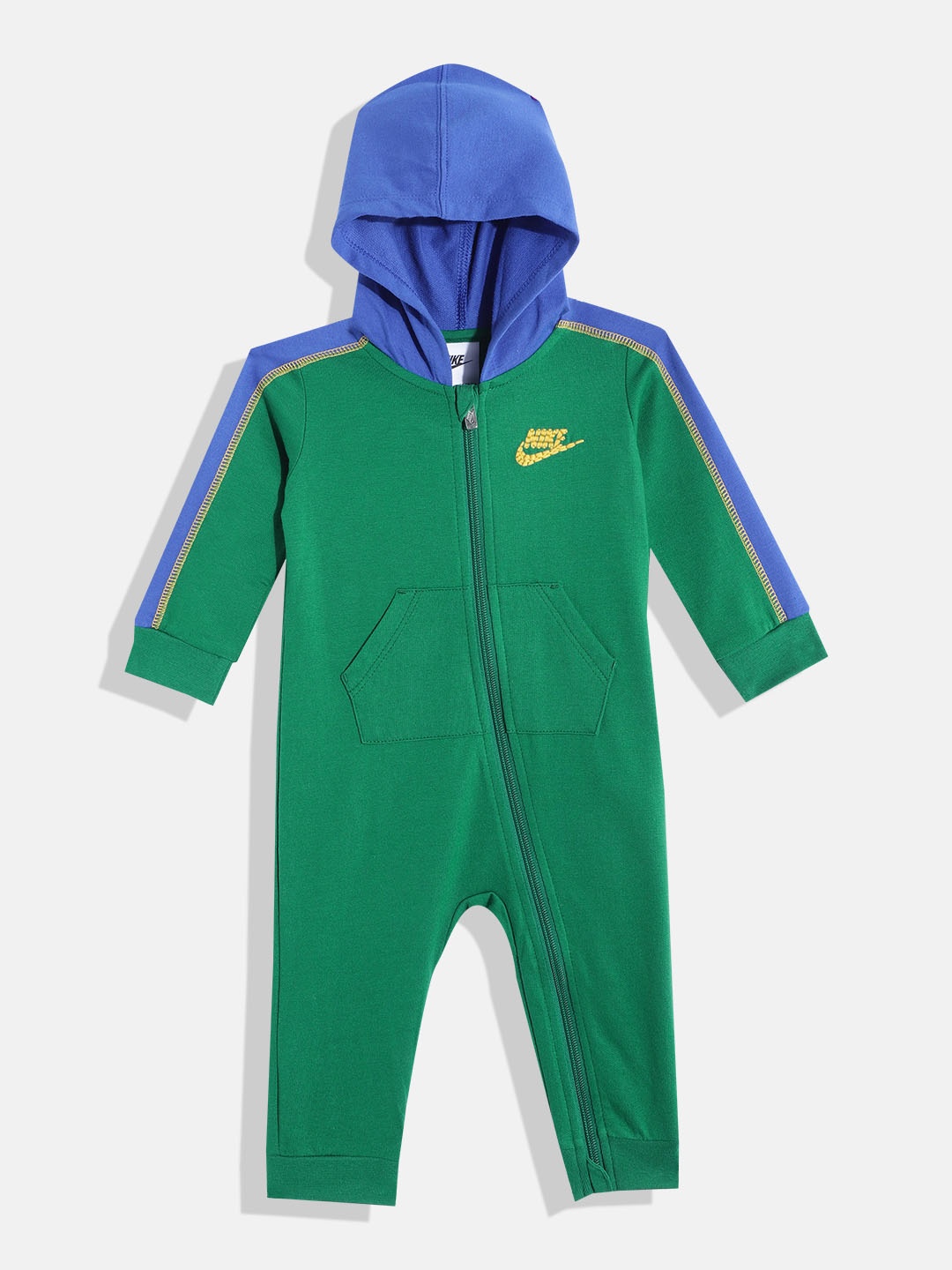 

Nike Boys Green NSW Amplify Hooded Coverall Bodysuit