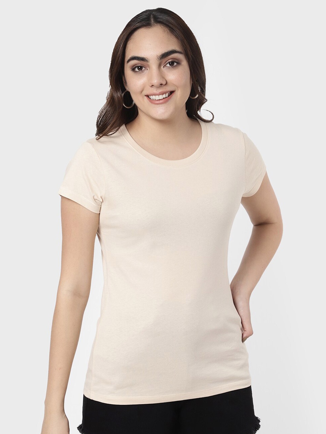 

R&B Women Beige T-shirt