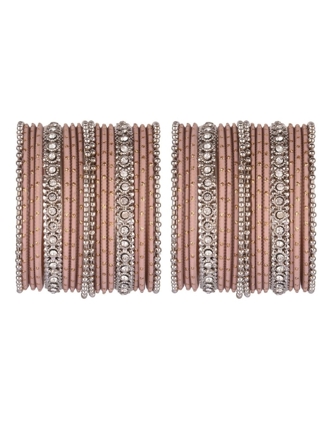

Efulgenz Classic fashion set of 36 pcs Cream Bangle Set