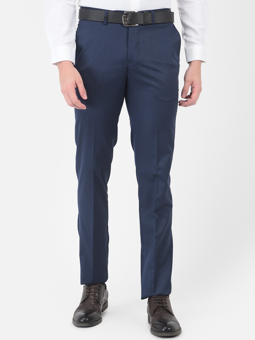 

Turtle Men Navy Blue Slim Fit Trousers