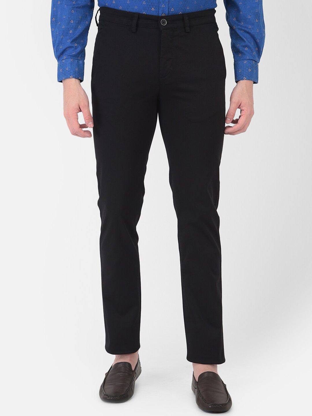 

Turtle Men Black Tapered Fit Trousers