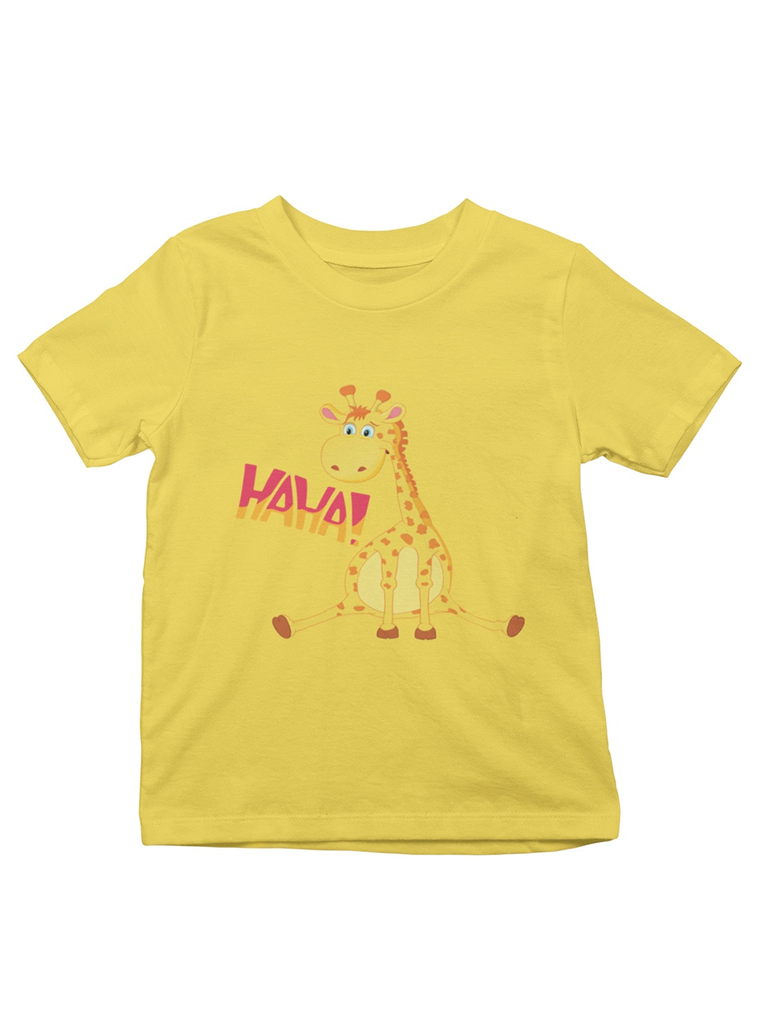 

MA Baby Kids Yellow Printed Pure Cotton T-shirt