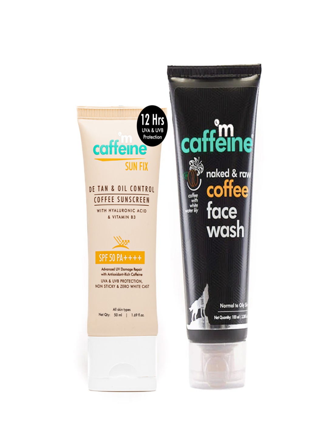 

MCaffeine Daily Coffee Sun Protection SPF 50++ Duo - 150 ml, Black