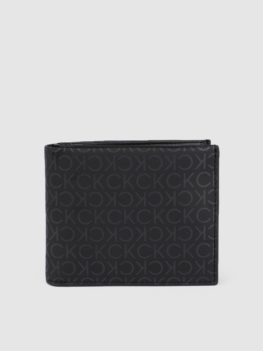 

Calvin Klein Jeans Men Black Printed Two Fold Wallet