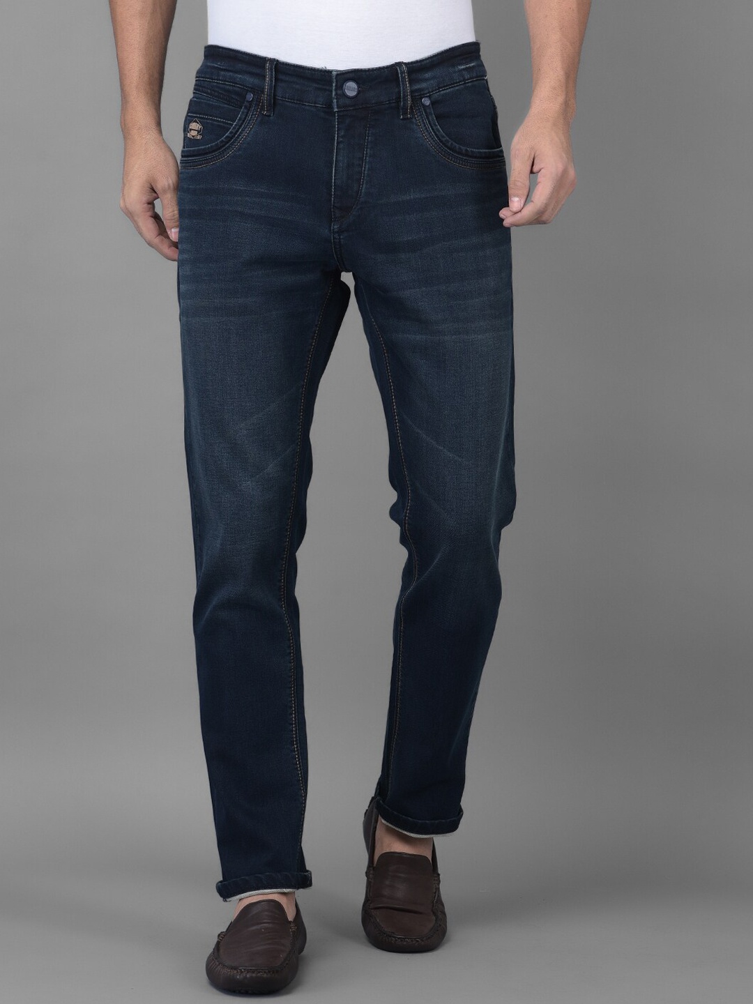 

Canary London Men Blue Smart Slim Fit Low-Rise Stretchable Jeans