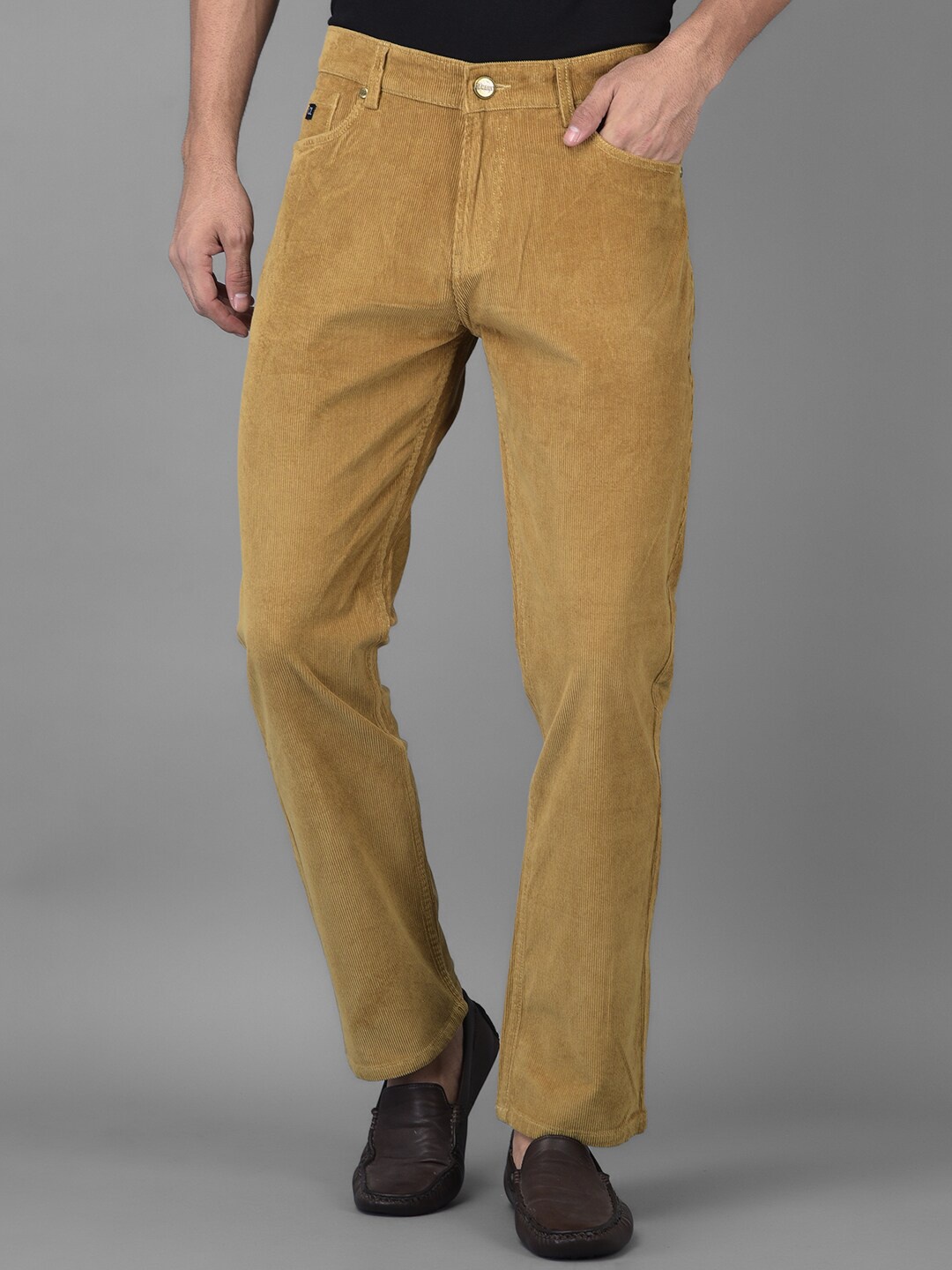 

Canary London Men Khaki Smart Straight Fit Low-Rise Stretchable Jeans