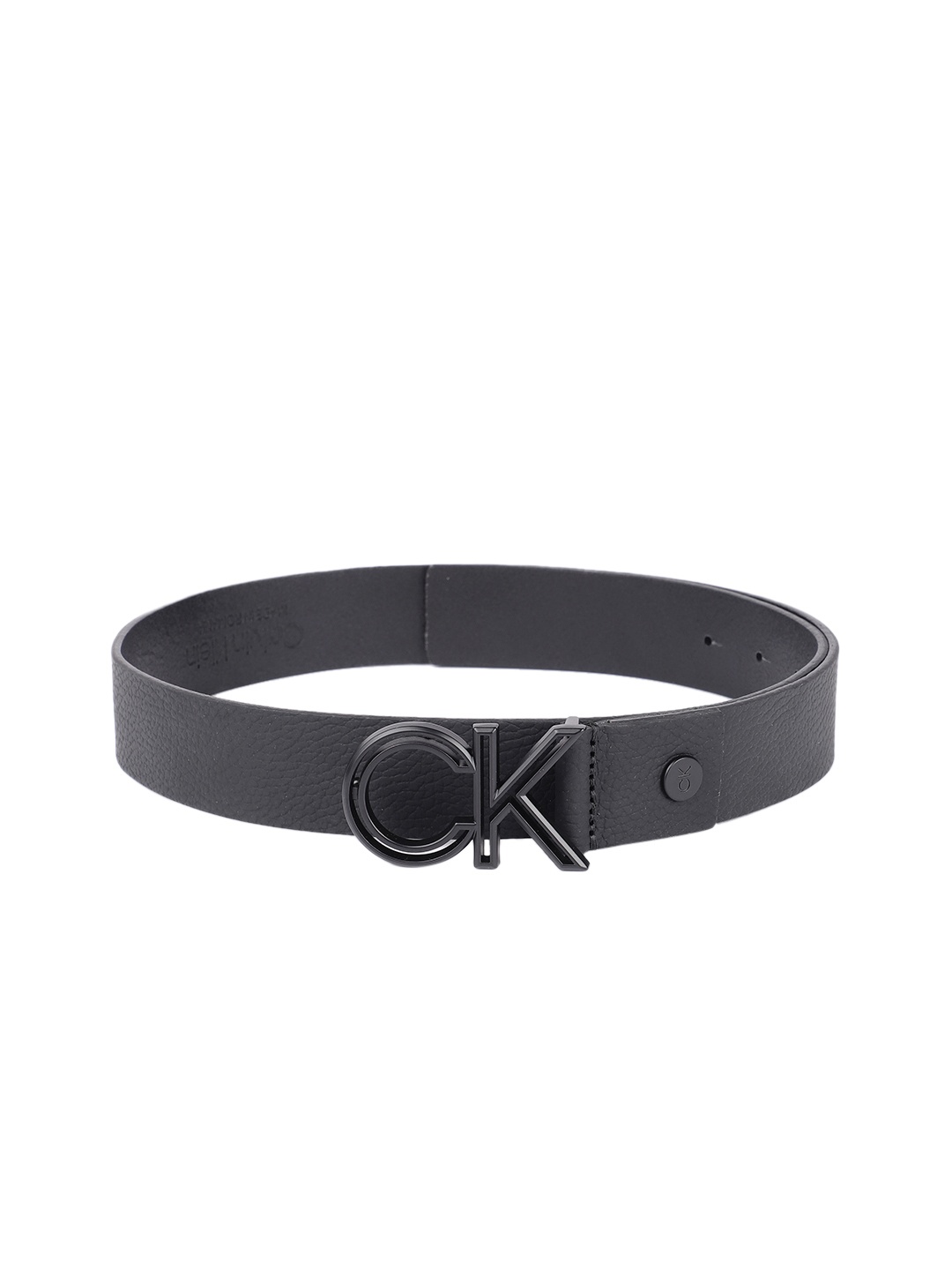 

Calvin Klein Jeans Men Black Solid Leather Belt