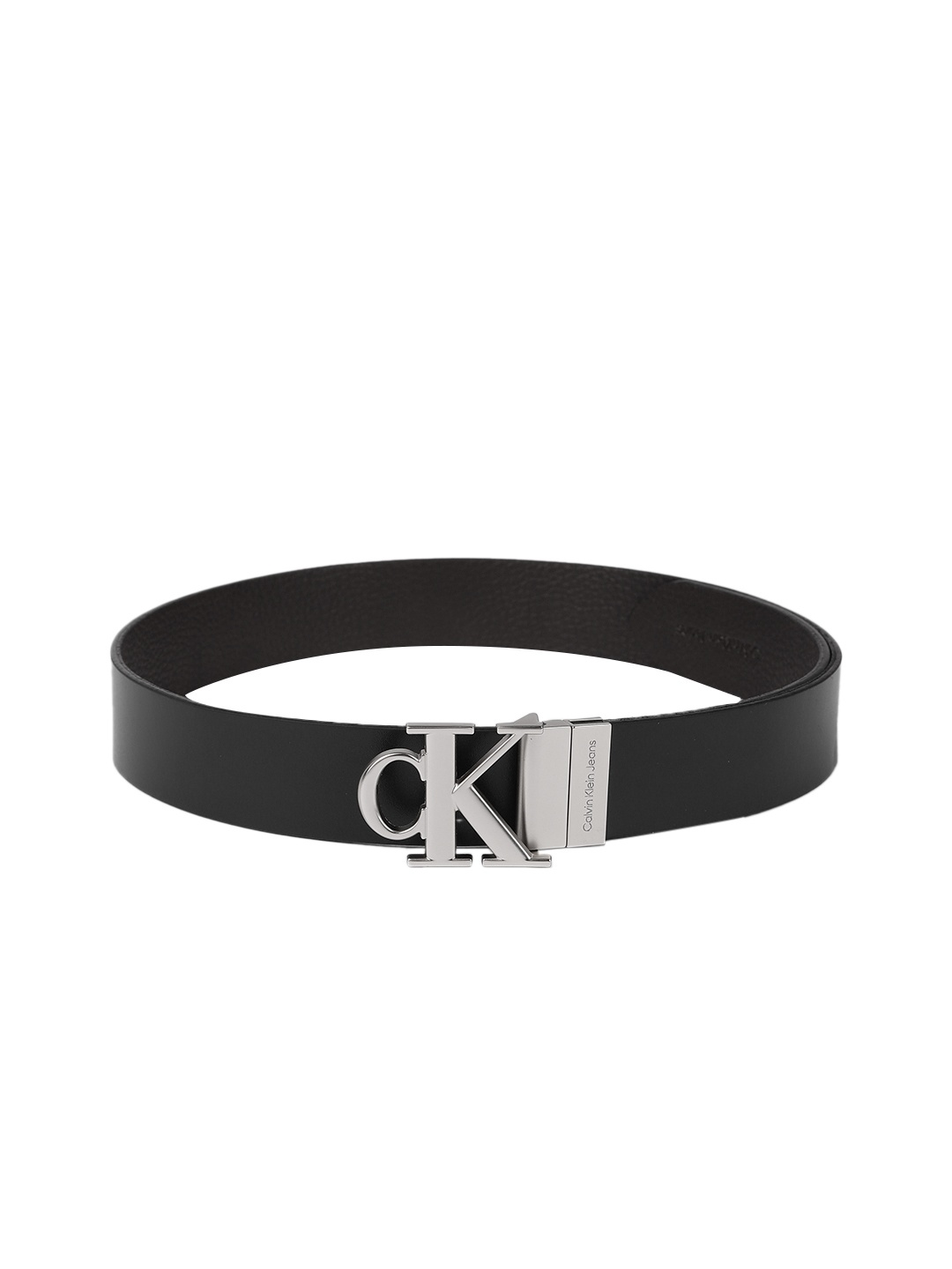 

Calvin Klein Jeans Men Black Textured Leather Belt