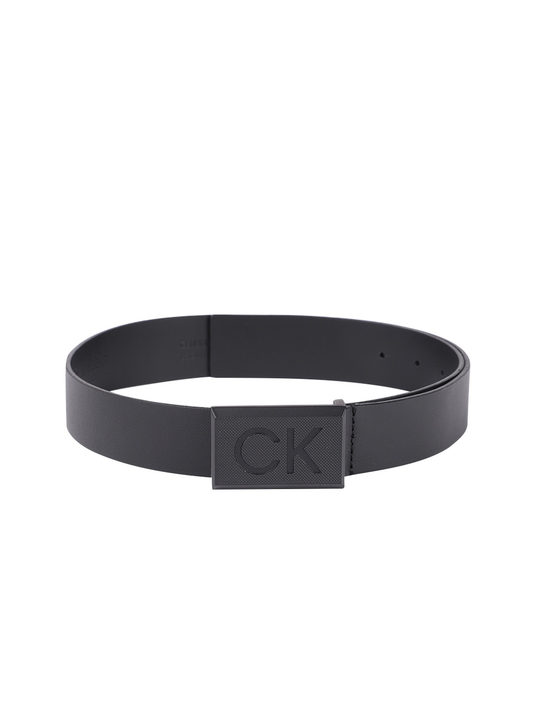 

Calvin Klein Jeans Men Black Textured Leather Belt
