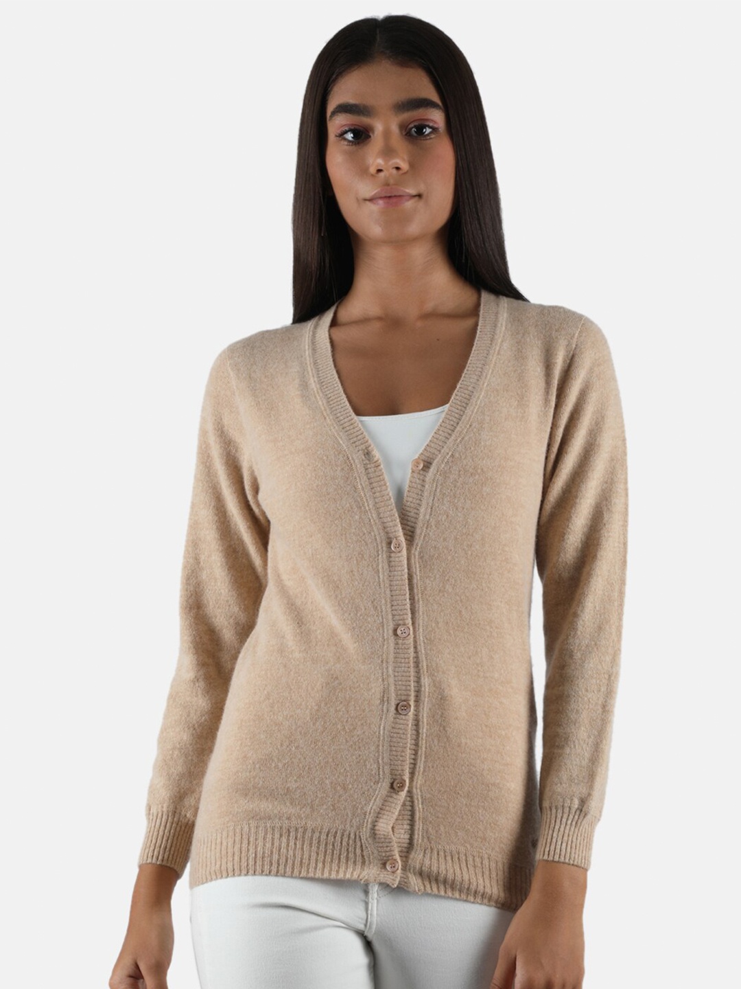 

Monte Carlo Women Beige Cardigan