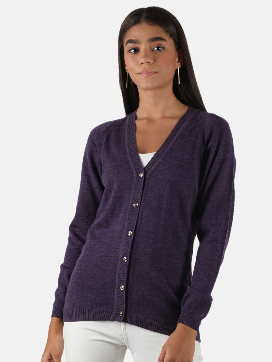 

Monte Carlo Women Purple Cardigan