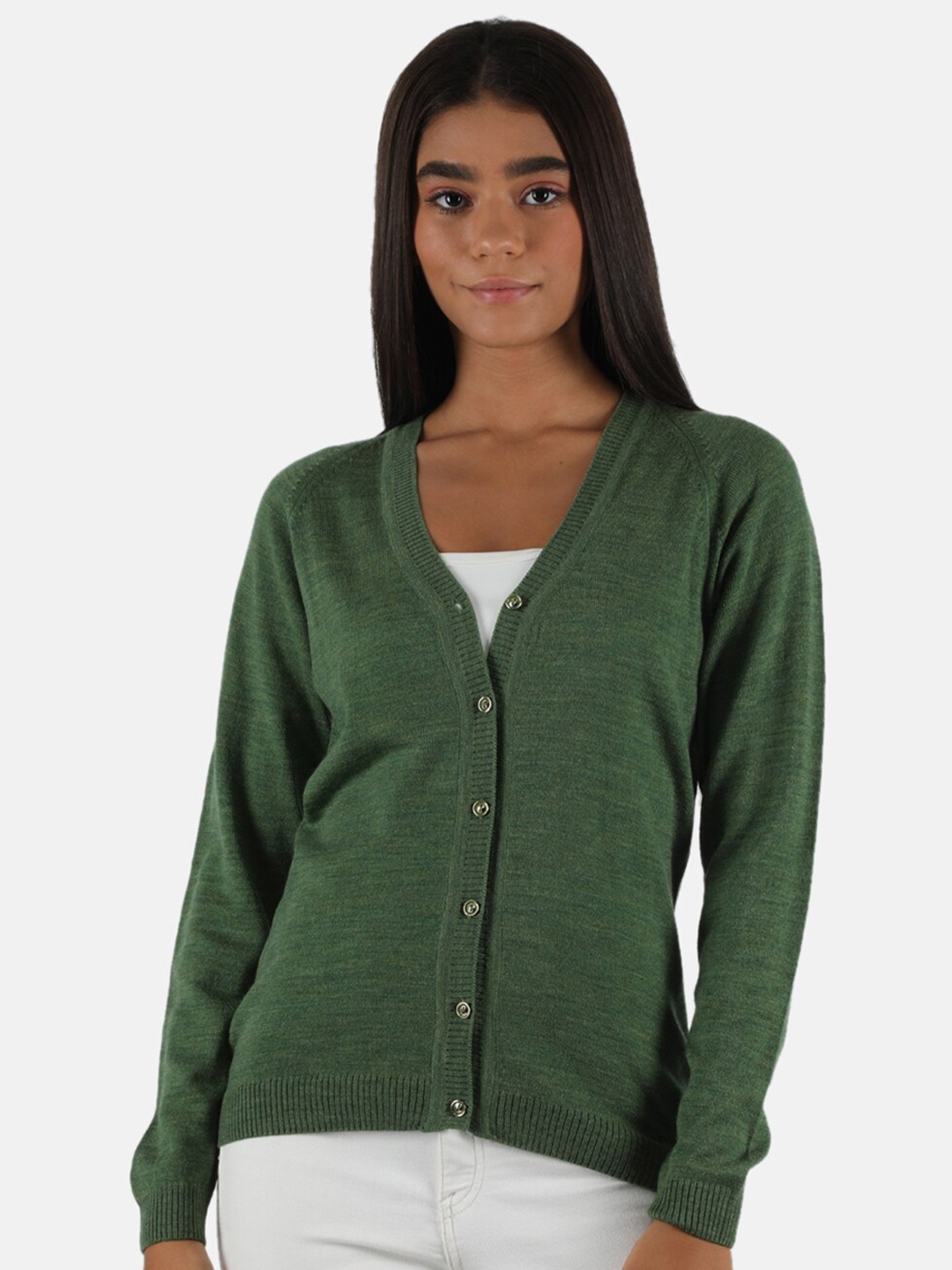 

Monte Carlo Women Olive Green Cardigan