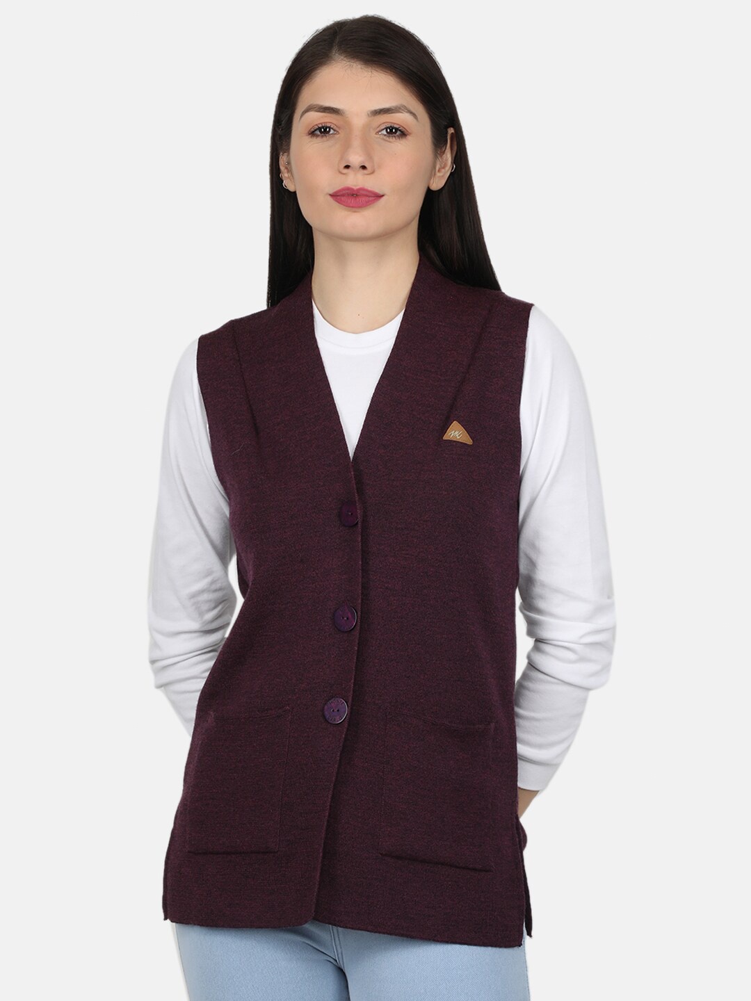 

Monte Carlo Women Maroon Cardigan