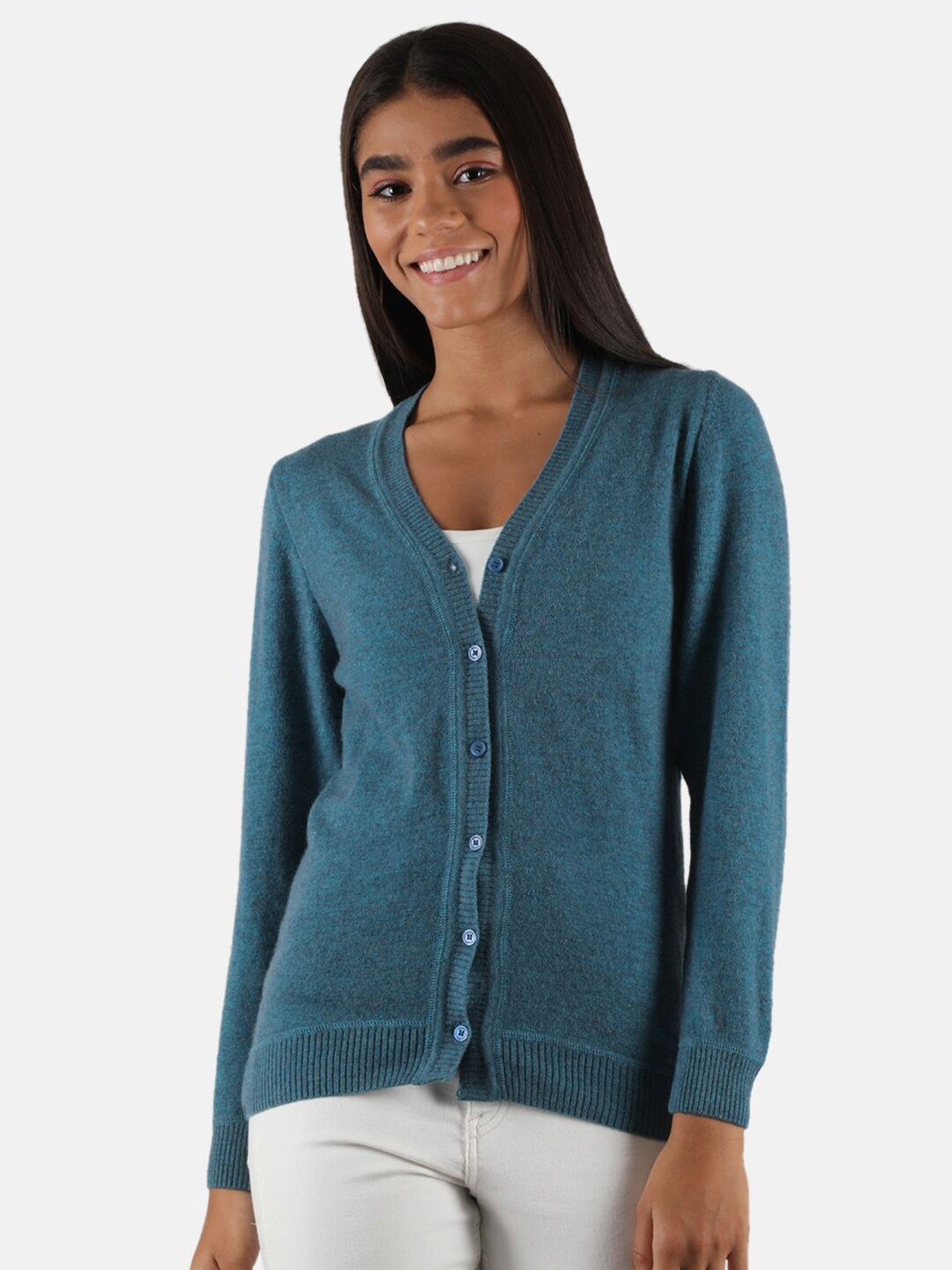 

Monte Carlo Women Teal Cardigan